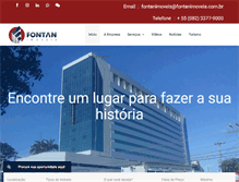 Tablet Screenshot of fontanimoveis.com.br
